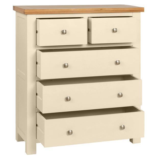 Dorset Painted Oak Chest Of Drawers 2 + 3