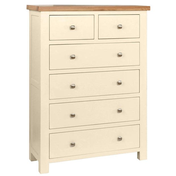 Dorset Painted Oak Chest Of Drawers 2 + 4