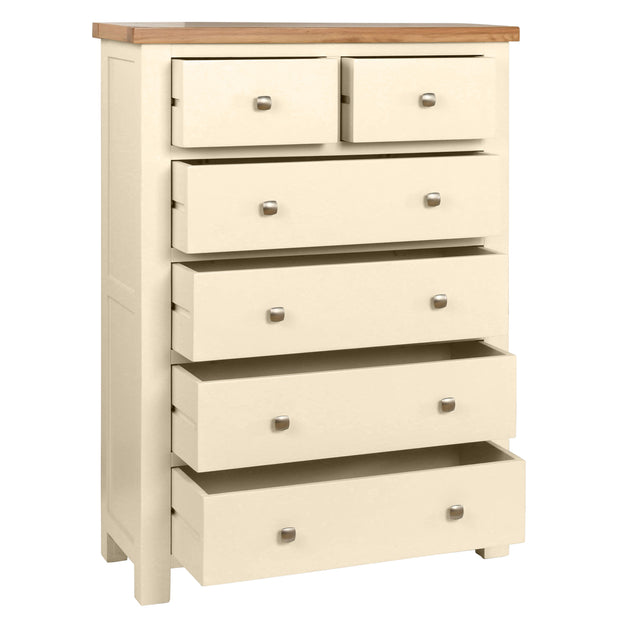 Dorset Painted Oak Chest Of Drawers 2 + 4