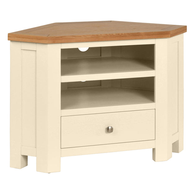 Dorset Painted Oak Corner TV Unit