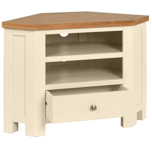 Dorset Painted Oak Corner TV Unit