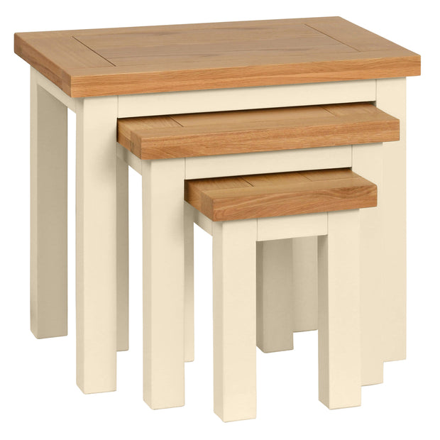 Dorset Painted Oak Nest Of Tables