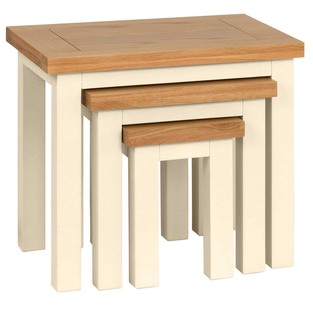 Dorset Painted Oak Nest Of Tables