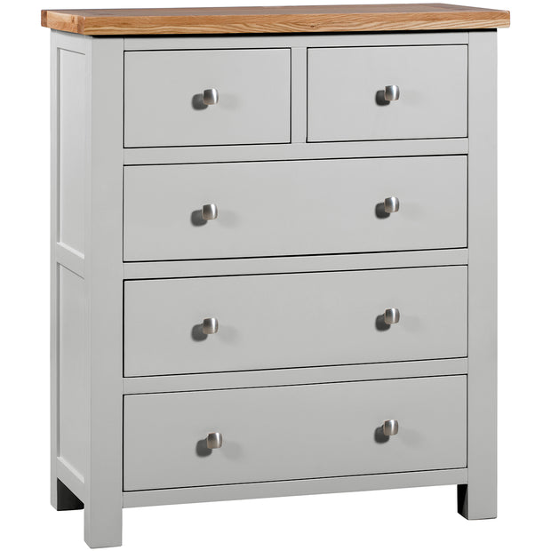 Dorset Painted Oak Chest Of Drawers 2 + 3