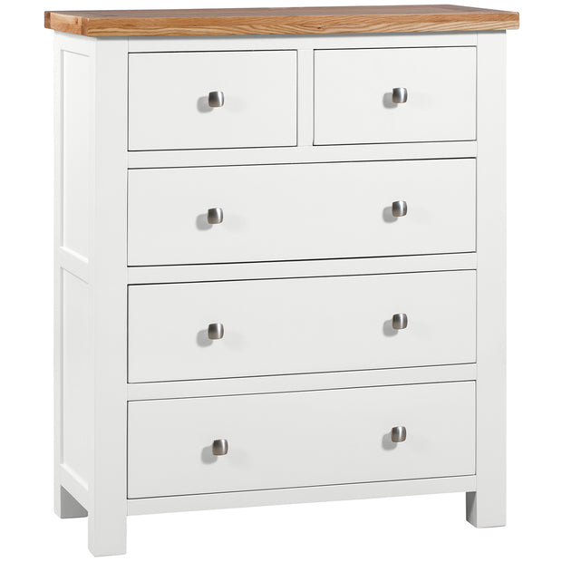 Dorset Painted Oak Chest Of Drawers 2 + 3