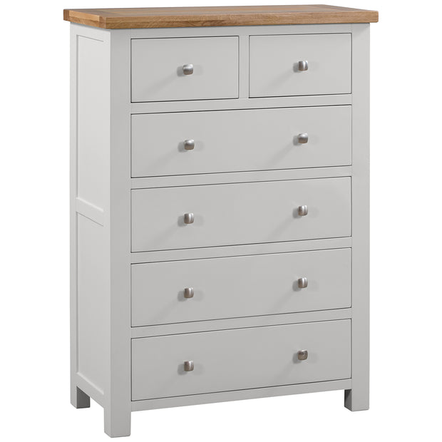 Dorset Painted Oak Chest Of Drawers 2 + 4