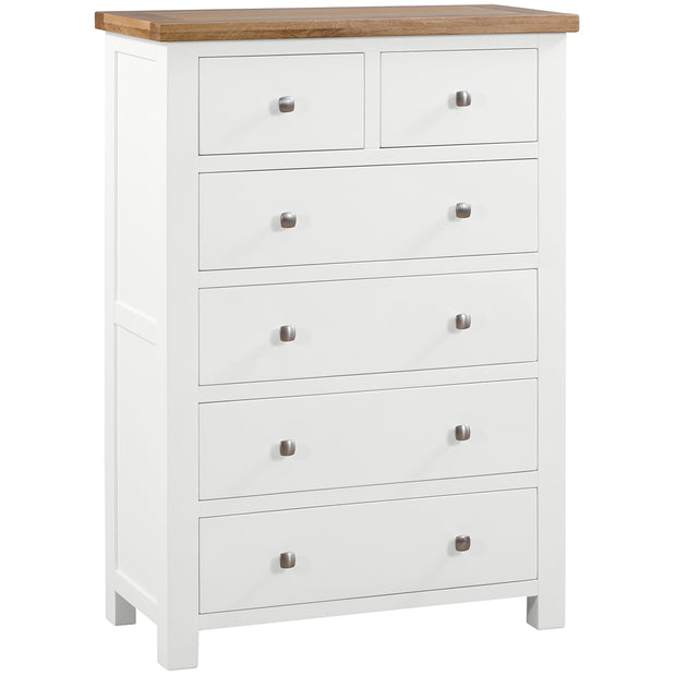 Dorset Painted Oak Chest Of Drawers 2 + 4