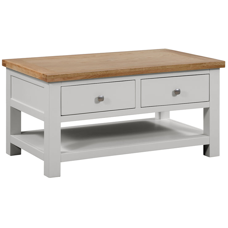 Dorset Painted Oak Coffee Table With 2 Drawers