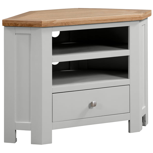 Dorset Painted Oak Corner TV Unit