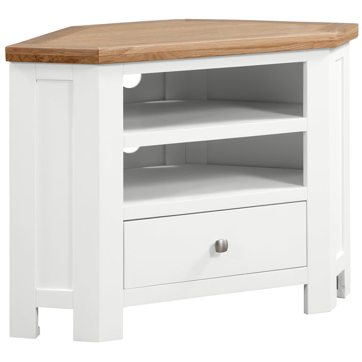 Dorset Painted Oak Corner TV Unit