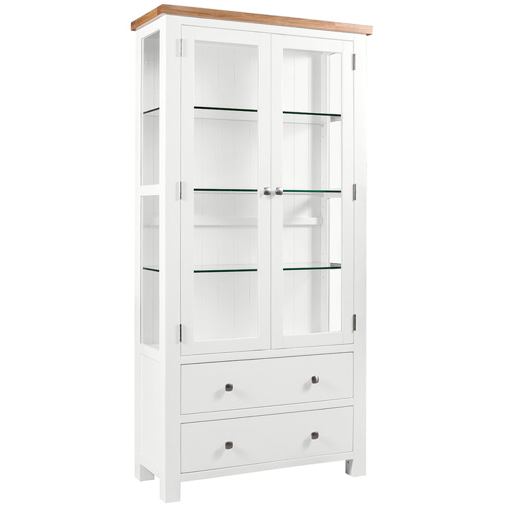 Dorset Painted Oak Display Cabinet with Glass Doors