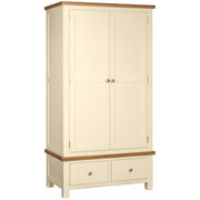 Dorset Painted Oak Double Robe with 2 Drawers