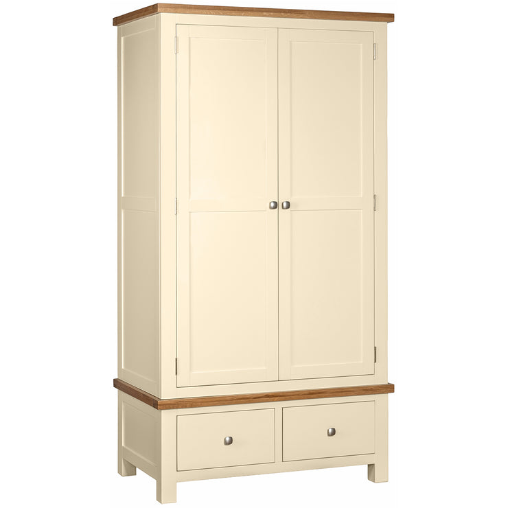 Dorset Painted Oak Double Robe with 2 Drawers