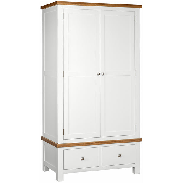 Dorset Painted Oak Double Robe with 2 Drawers