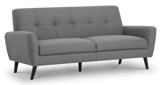 Monza 3 Seater Sofa - Mid-Grey Linen