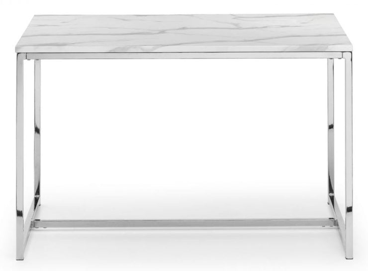 Scala White Marble Top Dining Table
