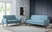 Monza 3 Seater Sofa - Blue Linen