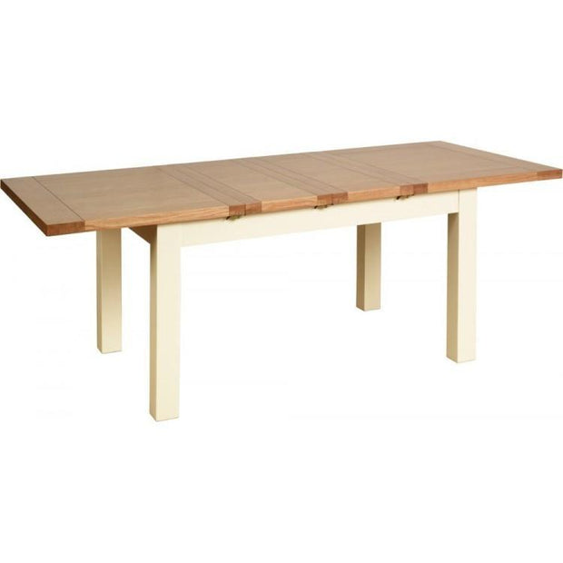 Lundy Pine Painted Standard Dining Table with 2 Extensions