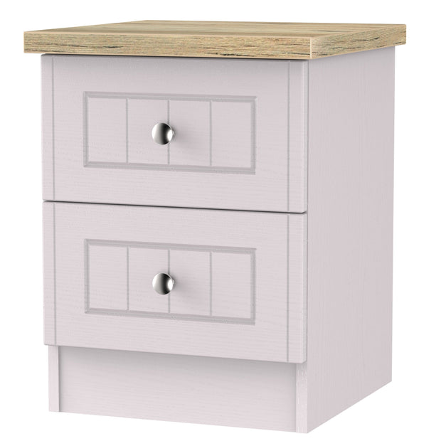 Vienna 2 Drawer Bedside Cabinet