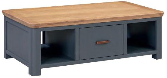 Treviso Midnight Blue Large Coffee Table with Drawer