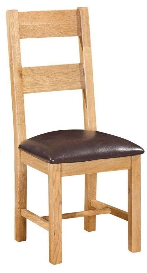 New Oak Ladder Back Dining Chair