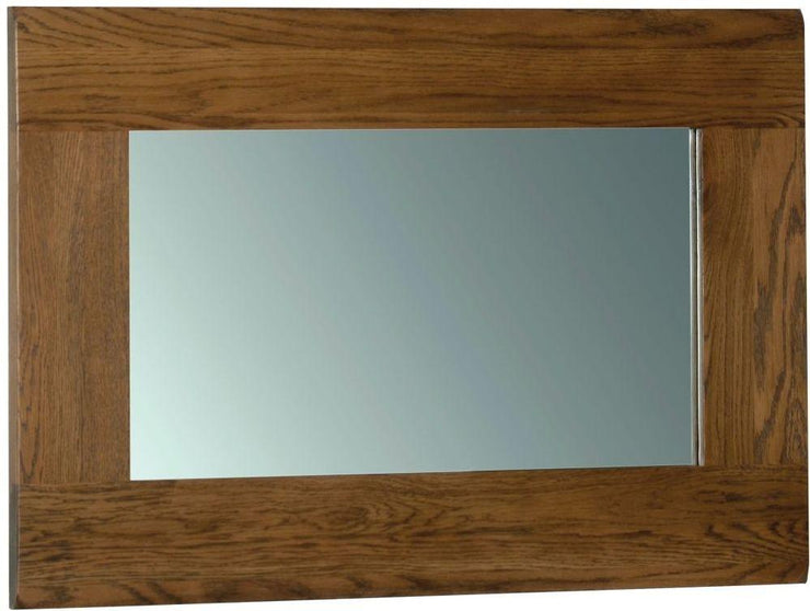 Rustic Oak Wall Mirror 90cm x 60cm