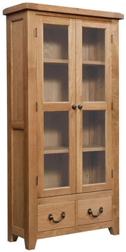 Somerset Oak Display Cabinet