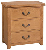Somerset Oak 3 Drawer Chest of Drawers