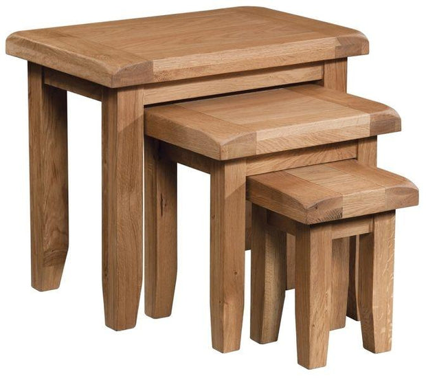 Somerset Oak Nest of Tables