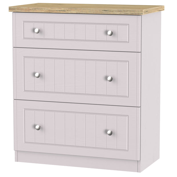 Vienna 3 Drawer Deep Chest Of Drawers