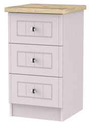 Vienna 3 Drawer Bedside Cabinet