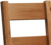 Dorset Rustic Oak Ladder Back Dining Chair