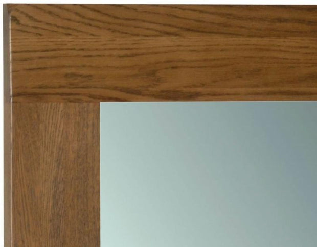 Rustic Oak Wall Mirror 90cm x 60cm