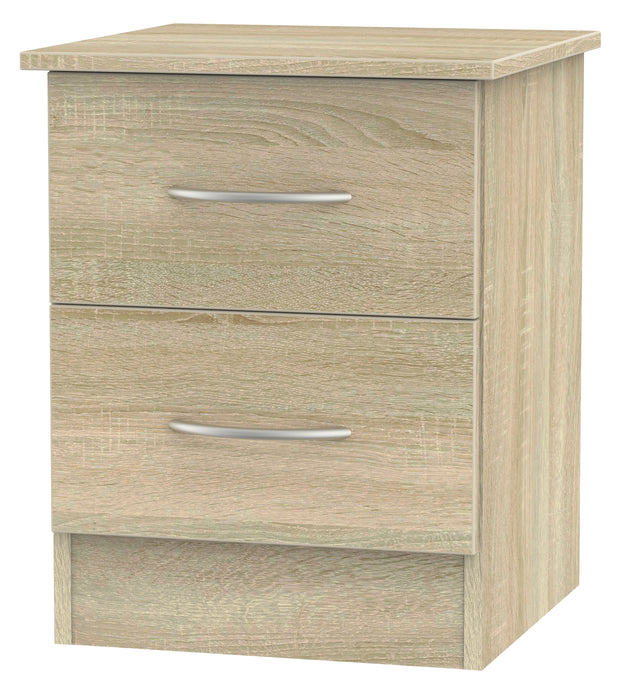 Avon 2 Drawer Bedside Cabinet