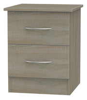 Avon 2 Drawer Bedside Cabinet