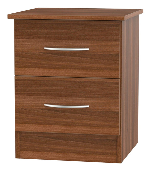 Avon 2 Drawer Bedside Cabinet