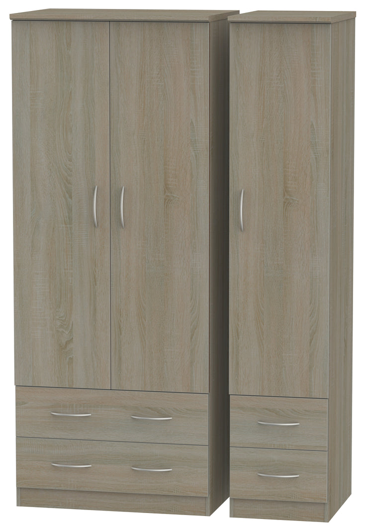 Avon 3 Door 4 Drawer Wardrobe