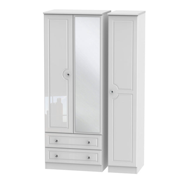 Balmoral 3 Door 2 Left Drawer Tall Combi Wardrobe