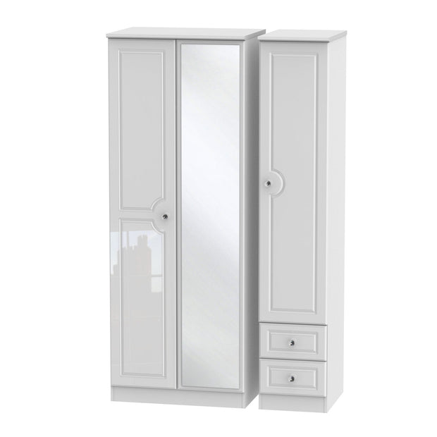 Balmoral 3 Door 2 Right Drawer Tall Combi Wardrobe