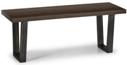 Brooklyn Bench - Dark Oak