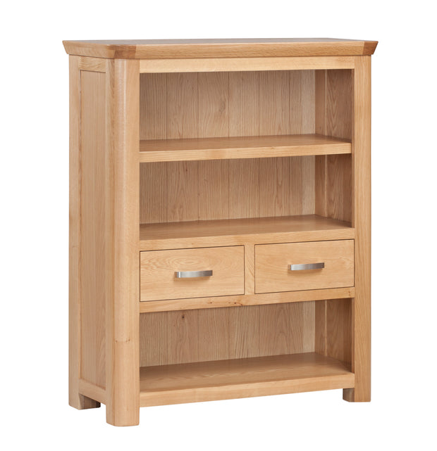 Treviso Oak Low Bookcase