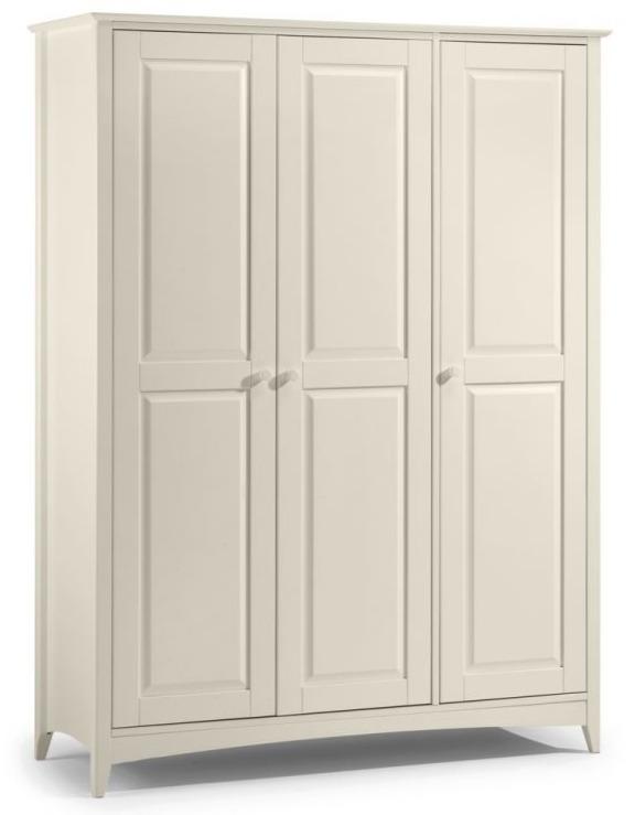 Cameo 3 Door Wardrobe - Stone White