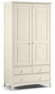 Cameo Combination Wardrobe - Stone White