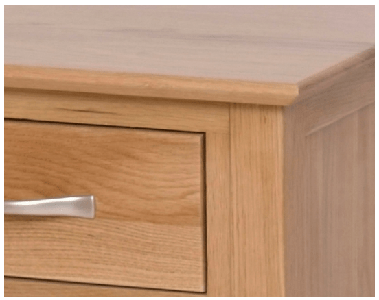 New Oak Wellington 5 Drawer Chest Of Drawers