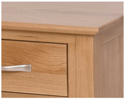 New Oak Single Pedestal Dressing Table