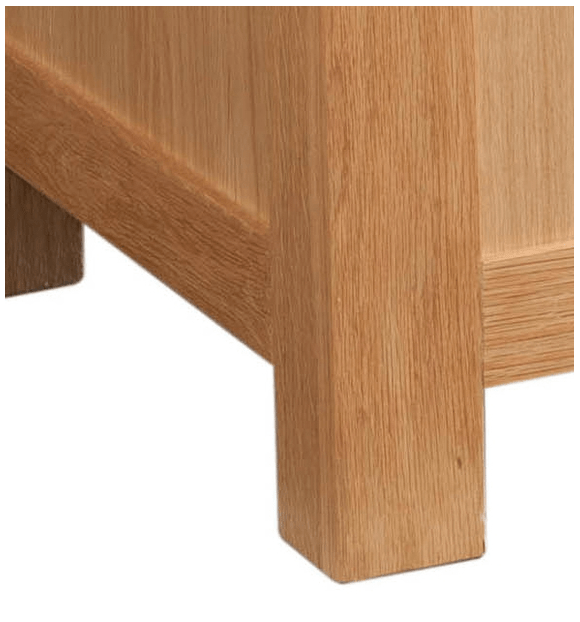 Dorset Oak 3 Drawer Bedside Table