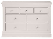 Clermont 4+3 Drawer Chest - Light Grey