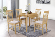 Cologne Round Drop Leaf Dining Set (2 Chairs)