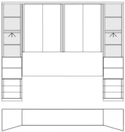 Wiemann Luxor 3+4 Overbed Unit Combination