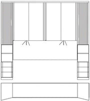 Wiemann Luxor 3+4 Overbed Unit Combination